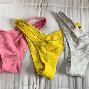 Zaful THREE cheeky bathing suit bottoms